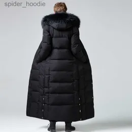 남자 다운 파카 코트의 겨울 더 복어 재킷 후드 두껍게 긴 코트 남성을위한 코트 JAQUETA FEMININA L230926