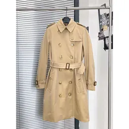 Damen-Trenchcoats, Herbst und Winter, neue Kensington Classic-Serie, kurz, mittellang, schmal geschnitten, zweireihiger Herrenmantel