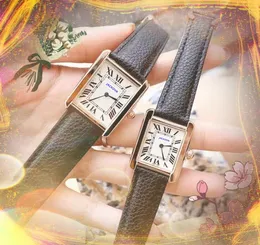 Классические ретро квадратные римские часы с римским циферблатом, мужские и женские кварцевые часы, ремешок из натуральной кожи, розовое золото, серебряный корпус, 5 атм, водонепроницаемые, ультратонкие часы, подарки