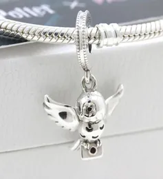 2020 Release S925 Sterling Silver Hedwig owl Pendant Charm beads Fits European Bracelets Necklace8994317