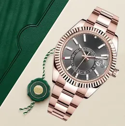 뜨거운 판매 남성 시계 남자 자동 시계 스테인레스 스트레렐 남자 손목 시계 고급 기계식 시계 방수 디자인 Montre De Luxe Dark Grey Wristwatches 선물