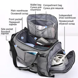 Outdoor Bags Gym Bag Multifunction Men Sports Woman Fitness Laptop Backpacks Hand Travel Storage With Shoes Pocket Yoga3048
