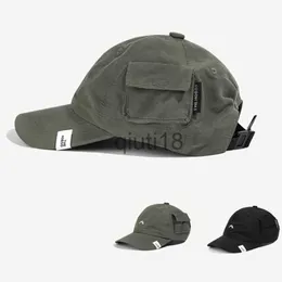 Ball Caps American Casual Street Hip-Hop Hats dla mężczyzn i kobiet osobowość boczna Kieszonkowa