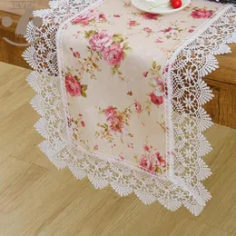 Table Runner 16x54 Inches Dining Banquet Birthday Festival Luxury Embroidered Border Decorative