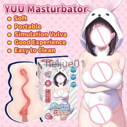 Masturbators Yuu Masturbator Men Artificial Vagina Pocket Pussy Manlig Masturbation Cup Sex Sex Toys For Man Onahole Anime Penis Trainer X0926