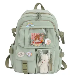 School Bags Kawaii Aesthetic Women Backpack School Bag for Teen Girls Japanese Korean Rucksack Student Bookbags Cute School Backpack Mochila 230927