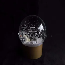 Golden Snow Globe med parfymflaska inuti 2016 Snow Crystal Ball för speciell födelsedagsnyhet Christmas261J