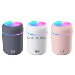 Umidificatori 300 ml Umidificatore elettrico Aroma Diffusore di olio USB Spruzzatore di nebbia fredda con luce notturna colorata YQ230927