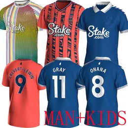 2023 2024 Soccer Jerseys James Richarlison Keane Davies Digne Uniforms Adult Kids Kits Socks Full Set S-2xl 23 24 Evertons Football Shirts Equality Limited Editon