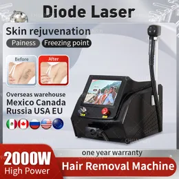 2024 Ny elektrisk epilator 808nm Diod Laser Hårborttagning Skinföryngring Machine755nm 808NM 1064NM FASITALA SMINTLESS HÅRBAKNING MASKIN