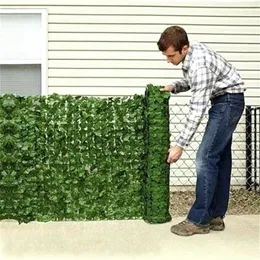 0 5 1M Artificial Hedge Leaves Faux Lvy Leaf Privacy Fence SCREEN FÖR GARDEN BACKTYARD GRÖNT FENCE MESH ARTICIAL BALCONY1827