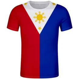 PHILIPPINES male t shirt diy custom name number phl t-shirt nation flag ph pilipinas filipino print text po clothing243J
