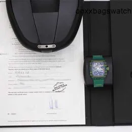 Richardmill Brand NOWOŚĆ WISTTWATCHES Richardmill RM6702 Męskie zegarek NTPT Włókno Tytanium Metal Metal METAL AUTOMATYCZNE MACHIINERY SWISS WATM LUSURY SPORTY HBHY