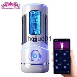 Masturbators Male Masturbators Automatisk avsugning Penis Real Vagina Vibrator Masturbation Cup Oral Pussy App Bluetooth Machine Sex Toy for Men X0926