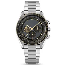 Topp märkes schweiziska klockor för män Apollo 11 50 -årsjubileum DEISGNER Watch Quartz Movement All Dial Work Moonshine Dial Speed ​​Montr267y