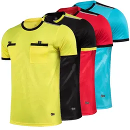 Utomhus Tshirts Customiz Football Jersey Mens Professional Refere Soccer Jerseys vuxen skjorta Kort ärm Domare Skjortor 230926