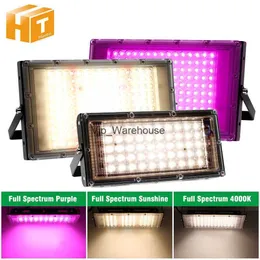 Grow Light Led Grow Grow Light Phyto 램프 220V 온실 수경 식물을위한 전체 스펙트럼 50W 100W 200W 묘목에 대한 성장하는 램프 yq230926 YQ230926