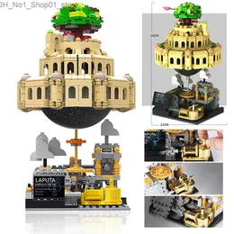 كتل Xingbao Ideas Castle in the Sky Blocks Laputa Castle Music Box Build Build Moc Castle Model Set Bricks for Kids Toys Gifts Q230927
