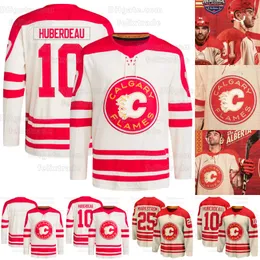 Calgary 2023 Heritage Classic Flames Jersey Sonny Milano Andrew Mangiapane Milan Lucic Jonathan Huberdeau Connor Zary Brett Sutter Adam Ruzicka Martin Pospisil