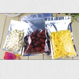 Jewelry Pouches 500pcs 15x23cm Foil Flat Ziplock Bags Clear Plastic Pe Zip Lock Bag For Cloth/food/gifts/Jewelry Packaging Display