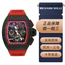 Richardmill Brandneue Armbanduhren Richardmill RM011 Herrenuhr Keramikkreismaterial Datumsanzeige Automatische mechanische Sportuhr der Top Ten der Welt Lux HBTX