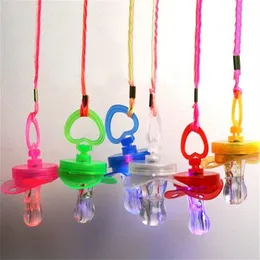 200st Lot 5LED LED WHISTLE LED Flashing Pacifier Cheer Whistle for Party Supplies212f