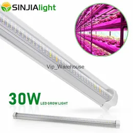 Grow Lights 60cm T8 Tube Full Spectrum LED Grow Light Bar 30W 300LEDs Plant Growth Lamp Strip for Hydroponics Aquarium Flower Vegs Grow Tent YQ230926 YQ230926