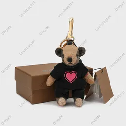 Cute Doll Sweater b Bear Pendant Jewelry Bag Pendant Plush Cartoon Doll Couple Car Keychain