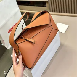 Moda feminina quebra-cabeça hobo bolsa geométrica crossbody sacos geométricos sólidos bolsa de ombro de alta qualidade bolsas de grife portátil diagonal flip cover hobos togo bolsa