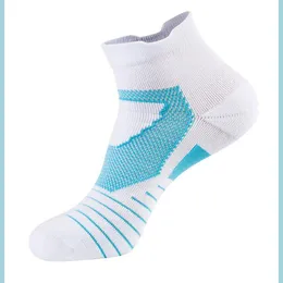 Gamaschen Basketball Socken Schweiß Wicking Marke Sport Elite Fuß Mesh Atmungsaktive Handtuch Unten Puffer Dam Tide Männer S Größe Drop lieferung Dhxi7