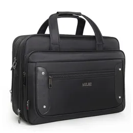 Briefcases Top-level Super Capacity Plus Business Men's Briefcase Women Handbags Laptop Bags 16 17 19 Inch Oxford Crossbody Travel Bag 230926