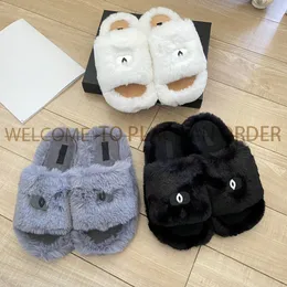 Designer Slippers Luxury Brand Furry Comfortable Flat Sandals Warm and Comfortable Slippers Women's Slippers Autumn and Winter Slippers Suede Comfortable
