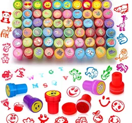 Assorted Stamps for Kids Self-Ink Teacher Stamps Party Favor Children Treasure Box Prize Classroom Easter Egg Stuffers Toys Gift