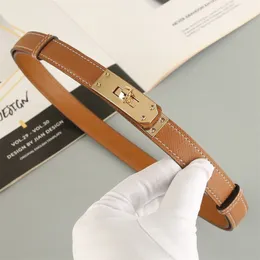 Designer Lady Fashion Fine Belt Men Leather Belt Classic With Jacket Dress Simple Decoration Network Red Casual Evening Dress Waistband Width 1.8cm