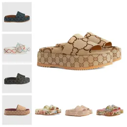 Designer sandals slippers Summer men's and women's shoes Color fashion embossed sandals rubber soles 35-44