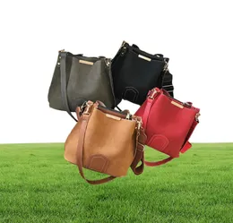 Dropship PB0003 New Fashion Solid Color Women Bags PU Frosted Handbag Single Shoulder Bag with Versatile Bucket Bag 4Colors2193428