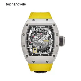 Richardmill Watch Mechanical Watches Richar Milles Titanium Declutchable Rotor Men #039;s Rm030
