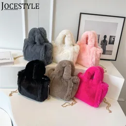 Evening Bags Y2k Furry Women Plush Top Handle Bag Cute Crossbody Clutch Fuzzy Tote Handbag Casual Winter Luxury Purse for Girl 230926