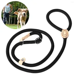 Dog Collars UEETEK 14CM Training Leash Collar Nylon For Pets (Black)