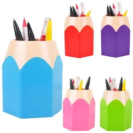 Makeup Brush Holder Desk Stationery Container Modern Creative Pen Vase Pencil Pot Desktop Pen Holder Desk Tidy Containe Box K4255n