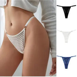 Women's Panties Mesh Seamless Sports Women Briefs Low Rise Underwear Sexy Honeycomb Breathable Lingerie T-back G-string Thong For Female