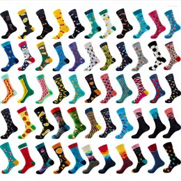 Men's Socks 2023 Fashion Brand The Same Wish Tide Happy Big Size Couple With More Printed Wholesale