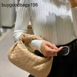 BottegassVenetas Bags Jodie 2023 New Die Knitting Knotted Handbag Female Cloud Cowhide Fashion Mini Underarm Dumpling Have Logo