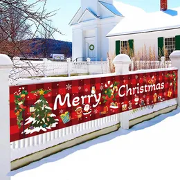 Christmas Decorations Christmas Outdoor Banner Flag Merry Christmas Decoration for Home Xmas Ornament Navidad Natal Noel Gift Happy Year 2024 230927