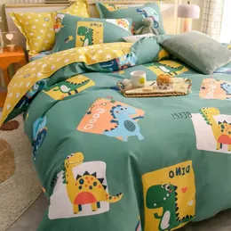 Bedding sets 100 Cotton Kids Set Duvet Cover 2pc Pillowcases Single Twin Queen King Full Size Comforter B88F 230927