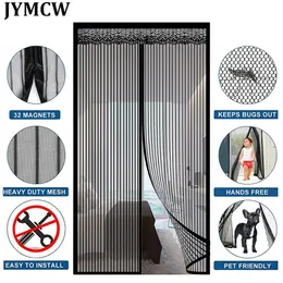 Other Home Textile 2023 Magnetic Screen Door Curtain AntiMosquito Net Fly Insect Mesh Automatic Closing Custom Size Easy Installation 230927