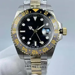 كلاسيك أحدث 3 Style Super Men's Wristwatches 18 K Gold 40mm Black Dial Date Auto Date Sapphire Luminous Confered Steel 116713 CA162V