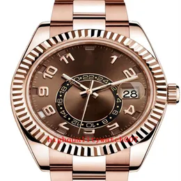 17 couleurs Top Selling Quality Montres Nouvelle version Sky 42mm Cadran Champagne 326934 326938 326935 326939 Automatique 2813 Mécanique 18K281S