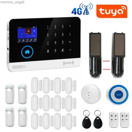 Sistemas de alarme Tuya smartlife app wifi 4g lte gsm gprs home alarme assaltório sistema de ladrões de trabalho com Alexa Home YQ230927