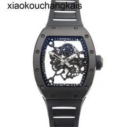 RichasMills Watch Milles ZF Factory Movimento Automático Tourbillon Swiss Sports Relógios de pulso Cinza Boutique Edição limitada de 50 peças Rm055 Com003132 DLHB